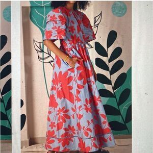 Maude Vivante Floral Maxi Dress M